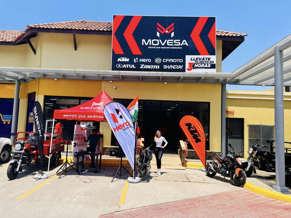 Tienda de motocicletas Movesa en Roatán